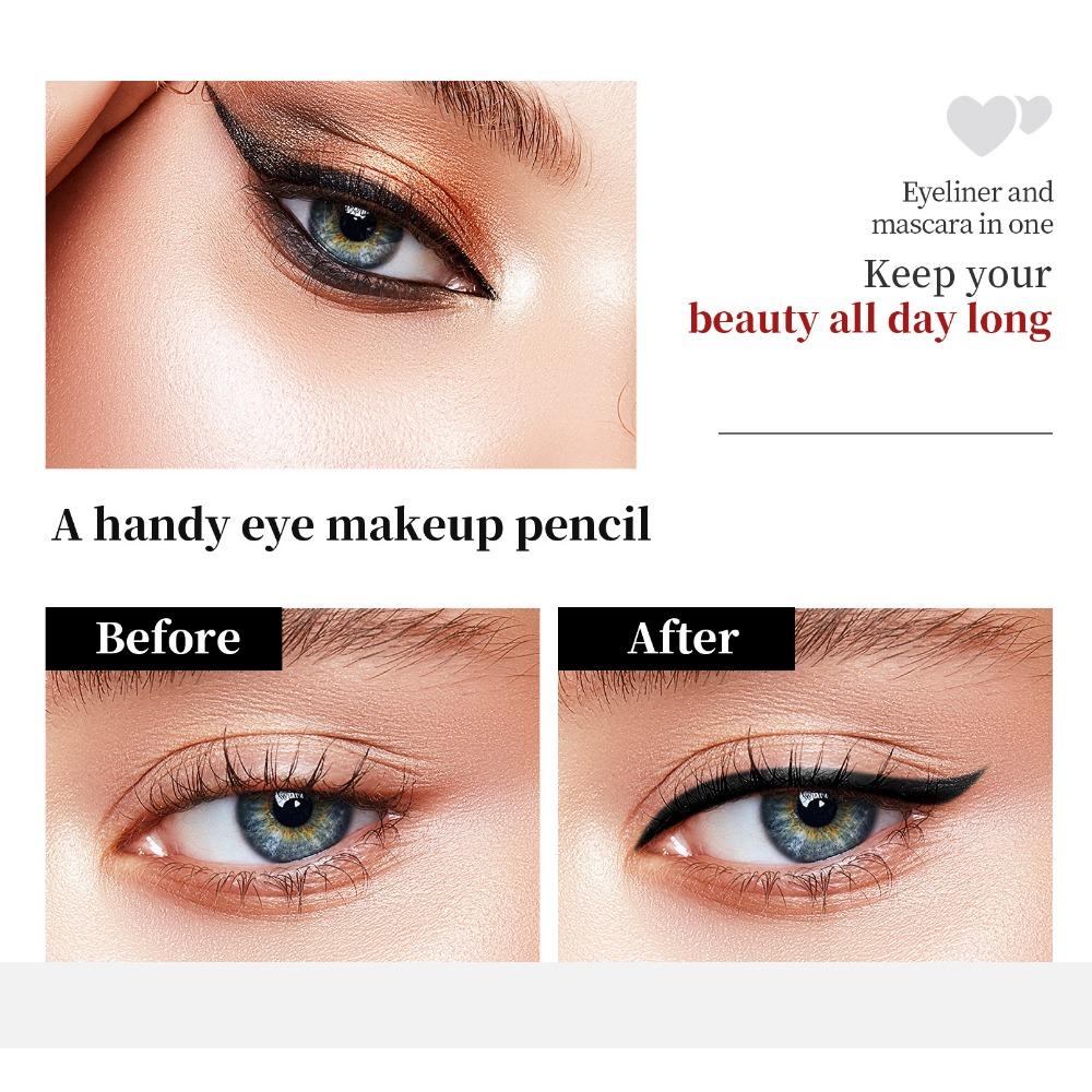 YANQINA  Double Header, One -eyed Pen -speed Dry Waterproof, Makeup Roll, Tap Fiber Long Mascara