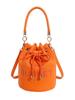 Women's Retro Fashion Bucket Bag - Single Shoulder & Crossbody Handbag