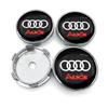 For Audi  A34pcs Car Wheel Center Hub Cap Badge Emblem Decal Wheel Sticker For Audi A3 A6 Q3 B5 B6 B7 B8 B9 Q7 8P 8V 8L A5 A4 C6 C5 C7 4F A1