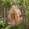 Teardrop Shaped Hanging Butterfly Feeder Rustic Insect Feeder House  Outdoor Garden Use