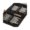 25-in-1 Portable Leather Bag Screwdriver Set for Phone, Computer, and Watch Repair.