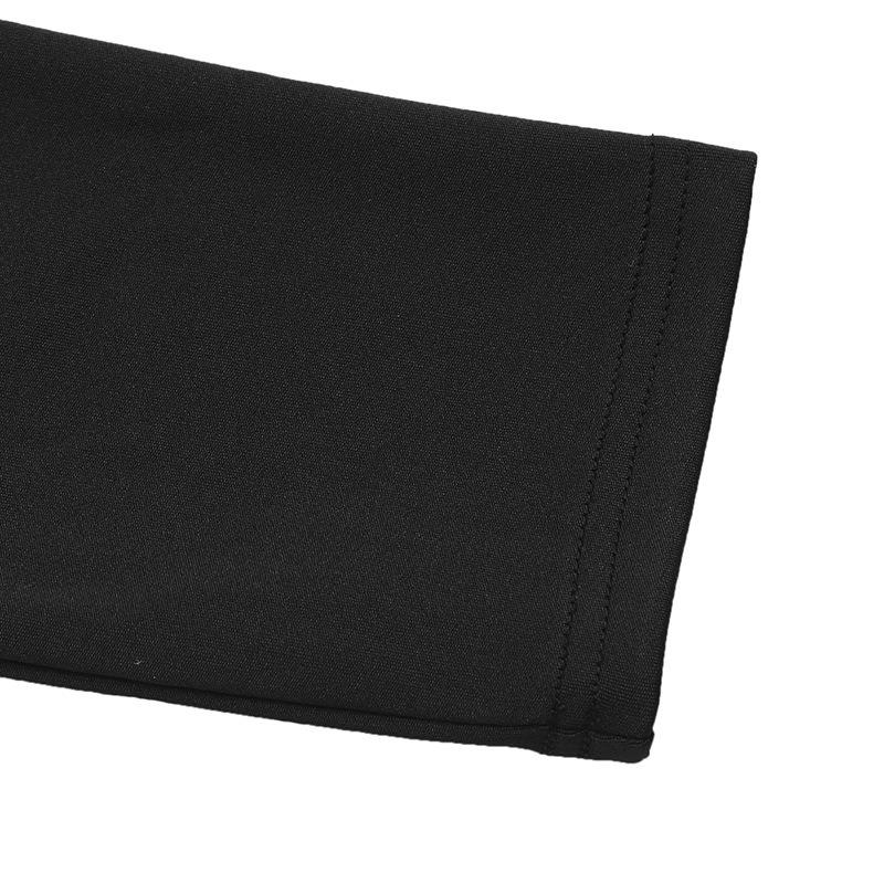 YYFS Damenmode Frühling Herbst Einfarbig Druck Langarm Halb Rollkragen Hohe Taille Freizeitkleider