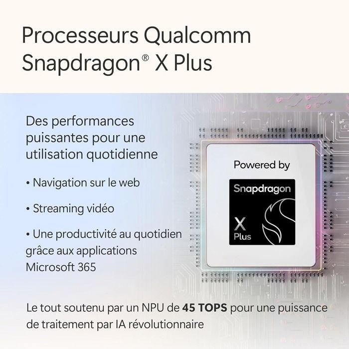 Portátil Microsoft Surface Laptop 13" Pantalla Táctil Copilot+PC Snapdragon® X Plus 16 GB RAM 256 GB SSD Platino