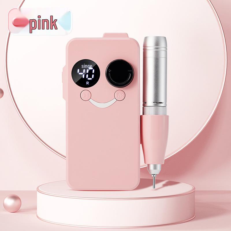 

Высокоскоростная 40000 об/мин перезаряжаемая пилка для ногтей - Портативная пилка и средство для удаления ногтей розовый