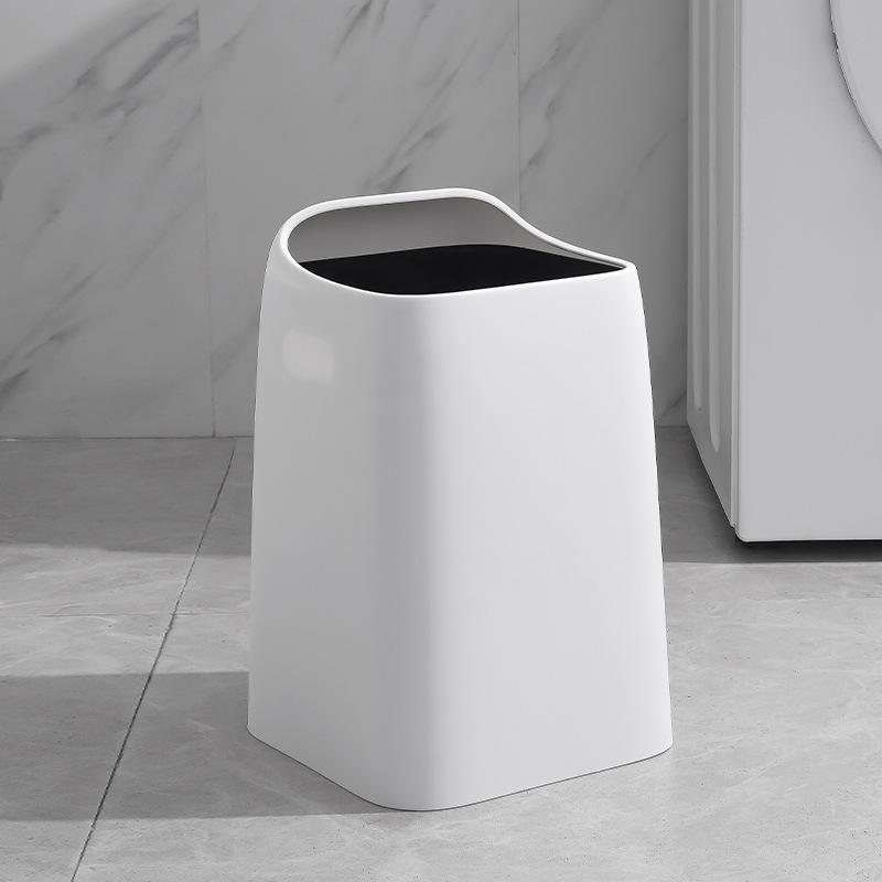 Double Layer Household Trash Bin for Living Room Bedroom Kitchen Bathroom Large Capacity Stylish No Cover