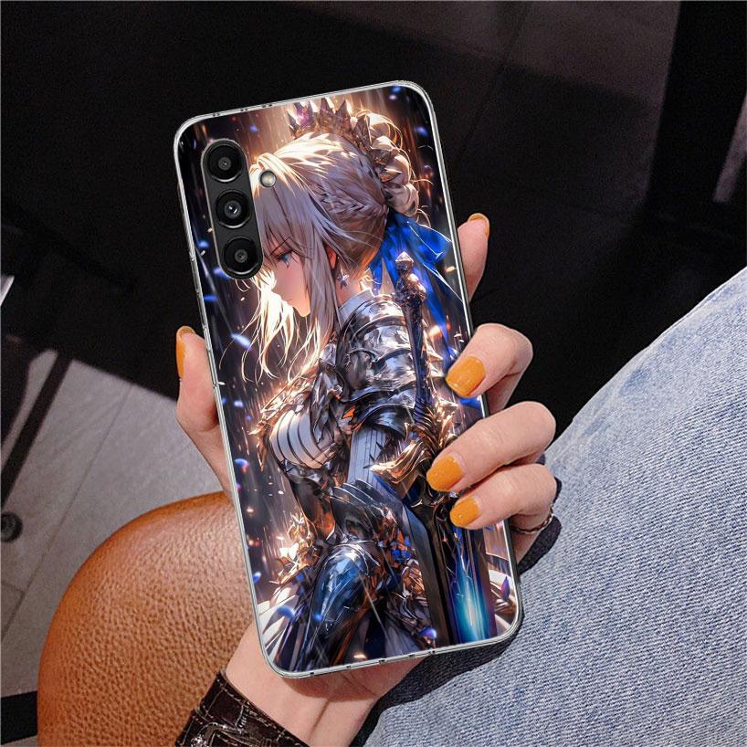 Fate Zero Stay Night Saber Phone Case For Samsung Galaxy A17 A16 A15 A14 A13 A57 A56 A55 A54 A53 A37 A36 A35 A34 A33 A26 A25 A24