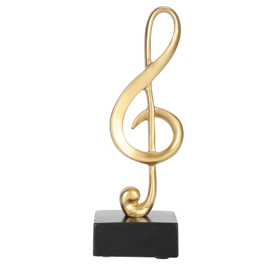 Estatua de Nota Musical Resina Sintética Símbolos Musicales Adornos Decoración para Hogar Sala de Estar Dormitorio Escritorio de Estudio Decoración