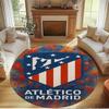 Football Club Print Round Rug, Washable Floor Carpet, For Entryway Dorm Laundry Room Office Study, Home Decor Birthday Christmas Gift