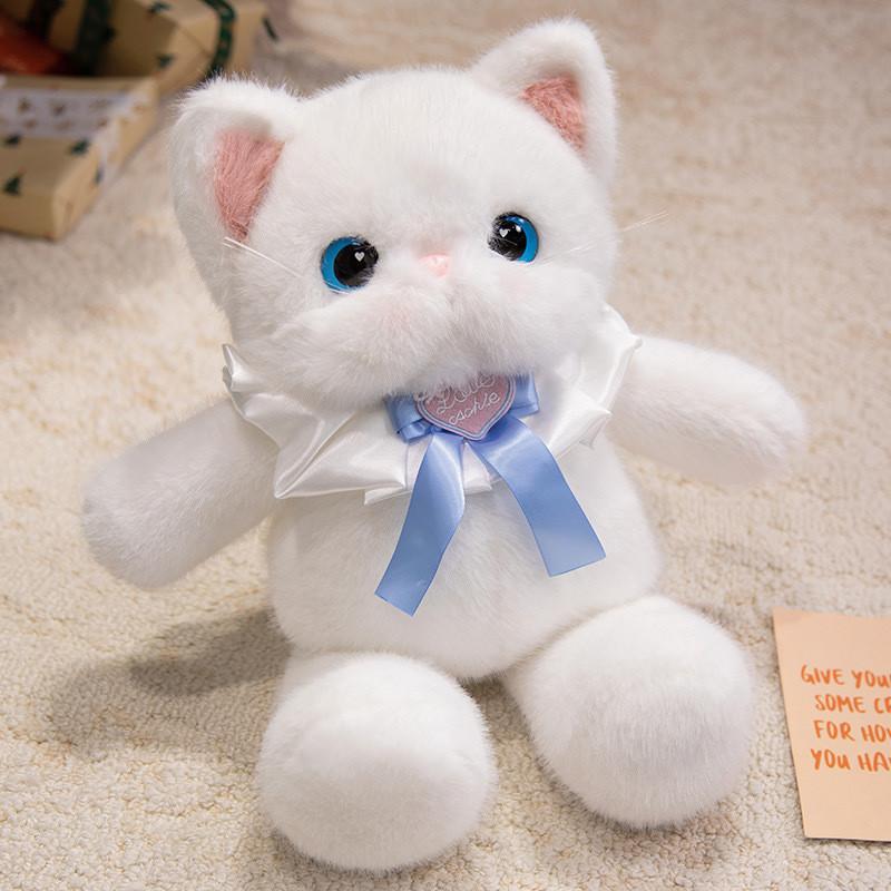 Calico Cat Realistic Plush Toy Soft Stuffed Animal For Girls And Gifts Birthday