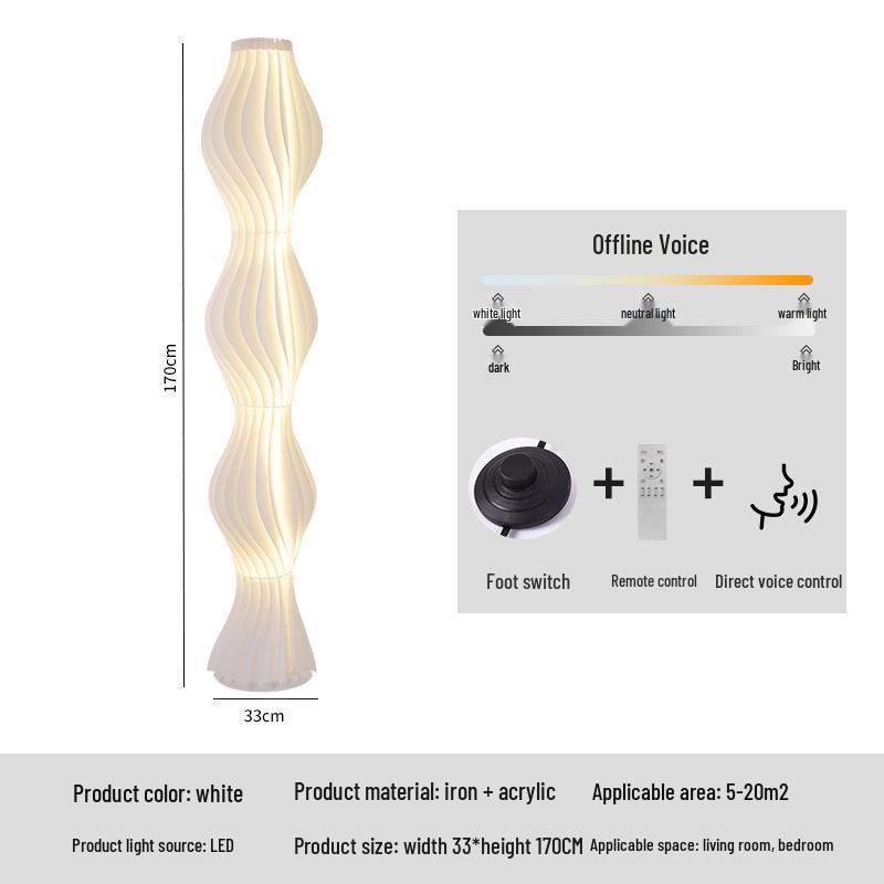 Luxury Decorative Floor Lamp with Hula Skirt Design for Living Room and Bedroom