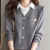 Navava Casual Rib 2 In 1 Long Sleeve Collar Knit Nk2773