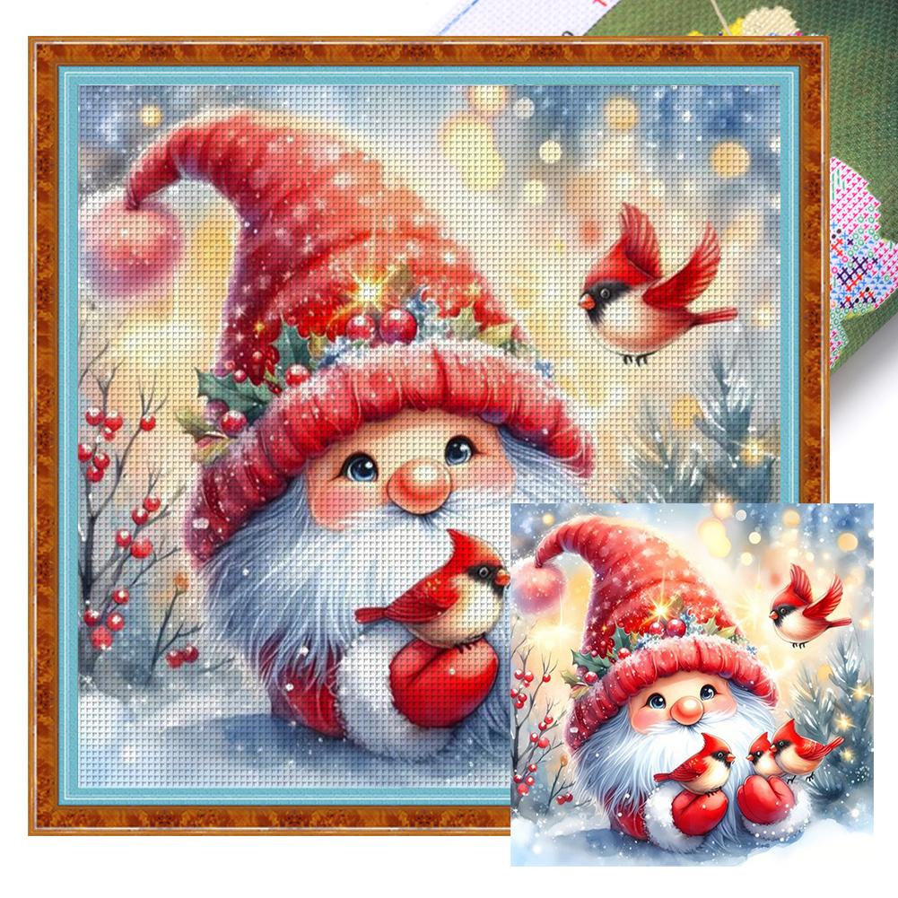 

Набор для вышивания крестом с принтом гнома Сделай сам 11CT Нитки Искусство Рукоделие Домашний Настенный Декор