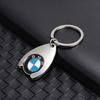 1Pcs Metal/Leather Keychain Hand-Woven Key Rope Key Ring Auto Emblem Accessories For BMW E90 E87 F30 E60 F01 F02 G20 X1 X3 X4 X5 rvsh75