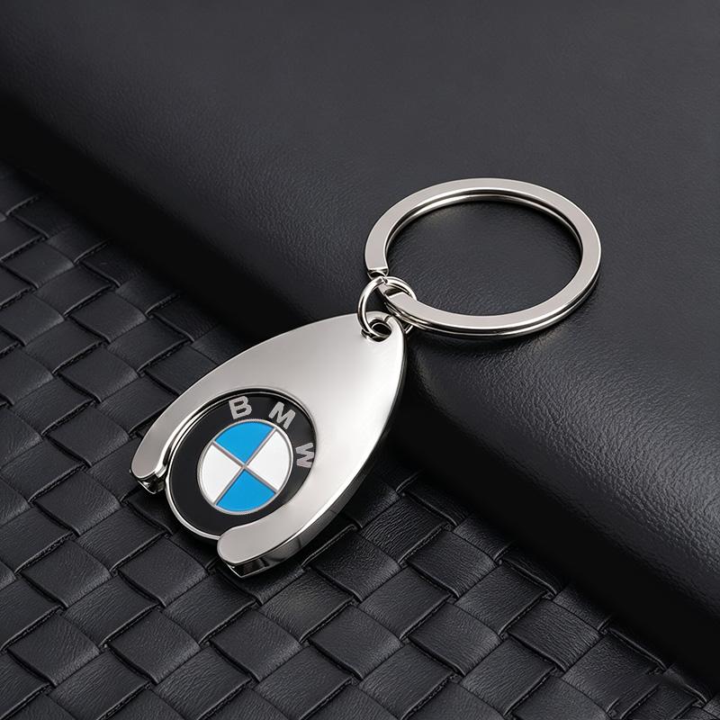 1Pcs Metal/Leather Keychain Hand-Woven Key Rope Key Ring Auto Emblem Accessories For BMW E90 E87 F30 E60 F01 F02 G20 X1 X3 X4 X5 rvsh75