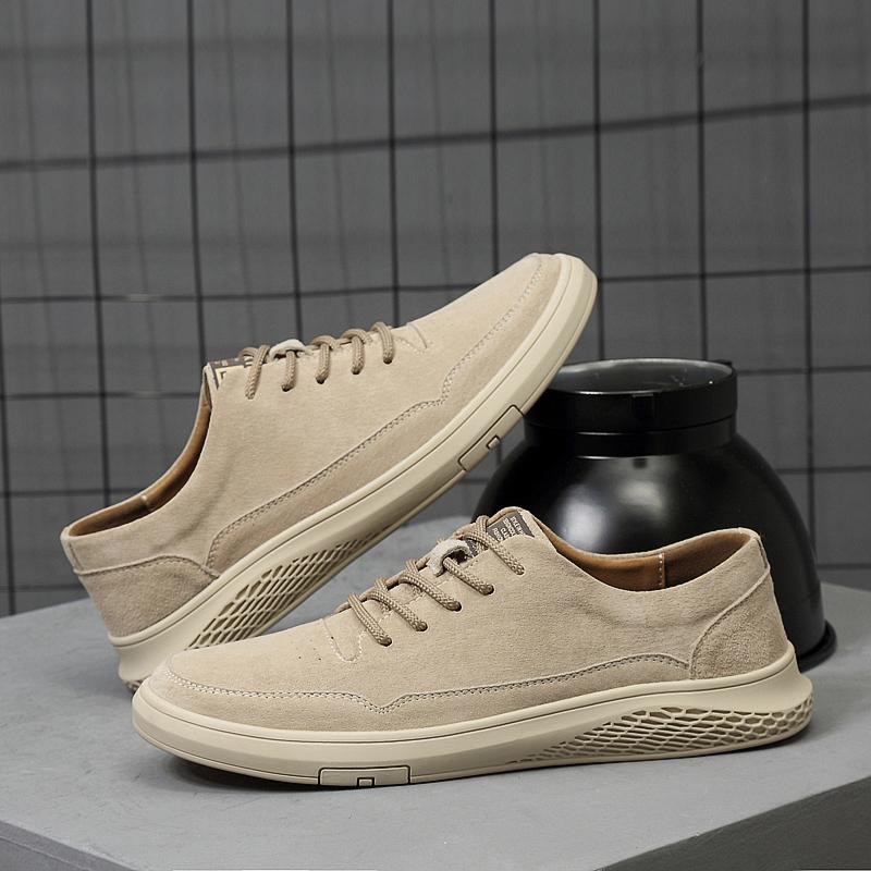 Fashion Italian Casual Leather Lace Up Outdoor Comfy Jogging Shoes Flat Designer Office Oxford Shoes2025 New Genuine Leather Board Shoes