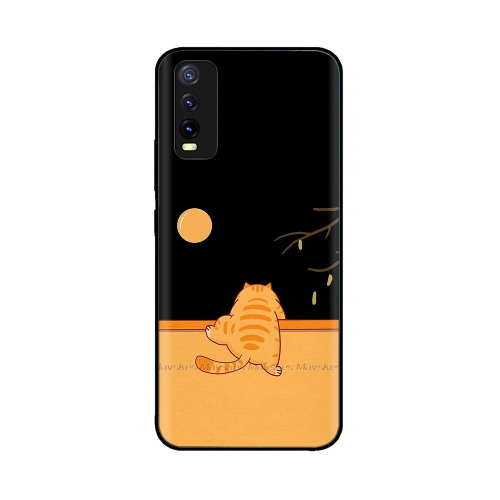 Pro Vivo Y20 Y20i Y20a Y20s Vivo Y11s Y12s Pouzdro na telefon Roztomilý Chránič fotoaparátu Zadní kryt Pro Vivo Y20 2021 V2027 Silikonové Fundas