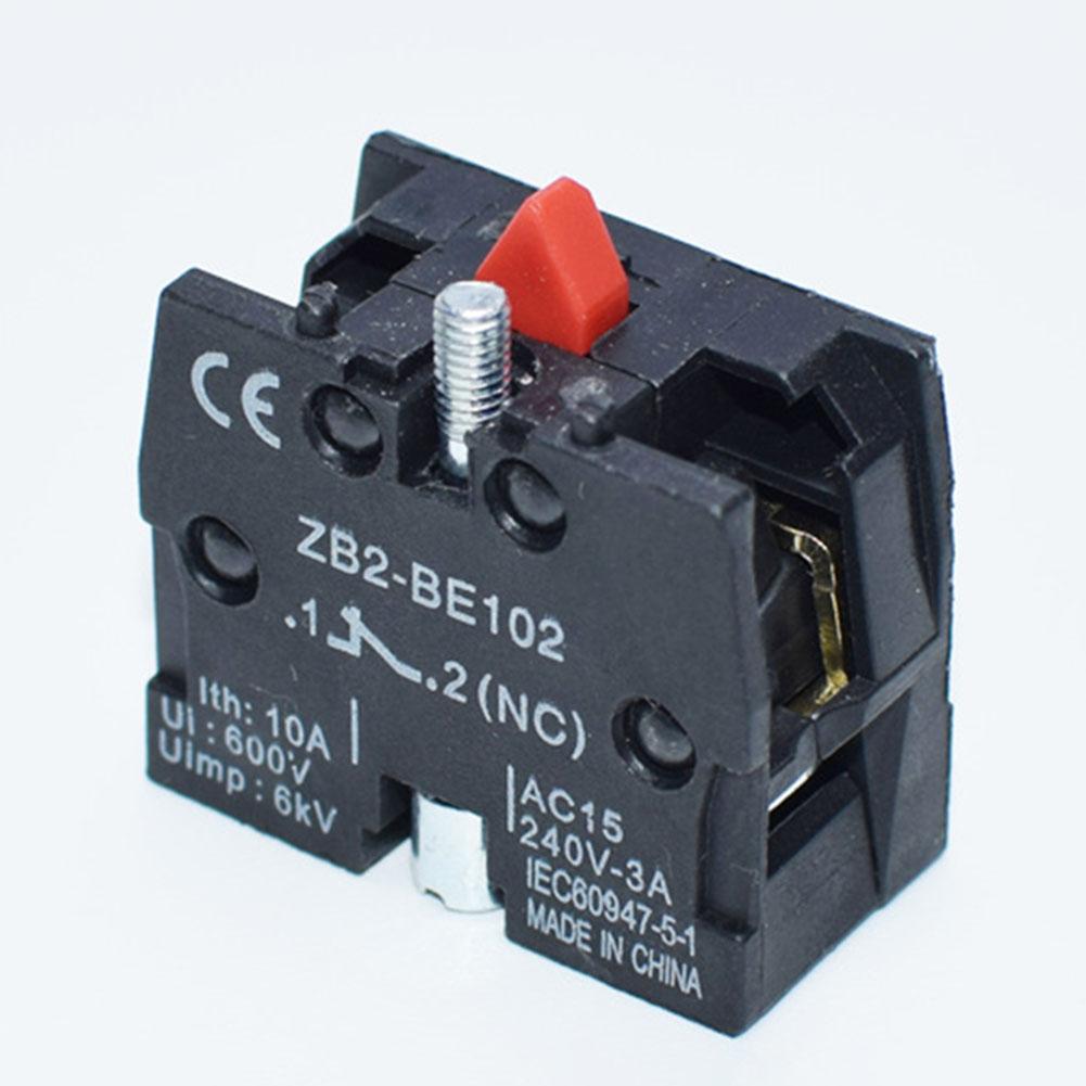 22mm Red Industrial Push Button Switch XB2 ES542 Exigent Stop with Self Locking 1NC 600V 10A for Machine Controls