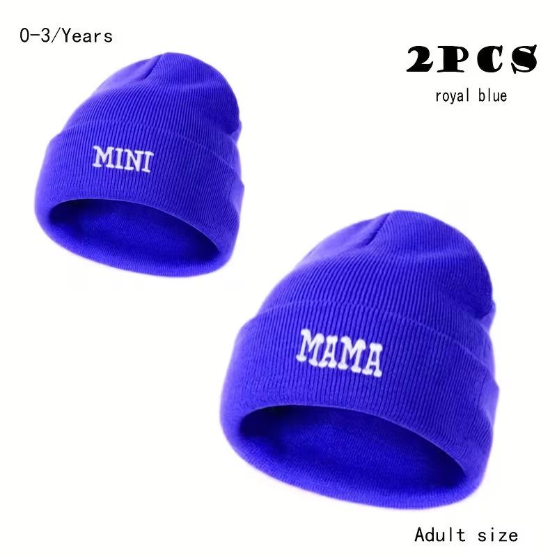 Autumn Winter Embroidered Knit Hat - Trendy, Versatile & Warm Wool Beanie.