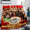 1pz Coperta in Flanella con Stampa Bayer 04 Leverkusen, Alta qualità Confortevole per Tutte le Stagioni, Decorazione per la Casa, Calore e Comfort, Perfetta per Regali di Natale11