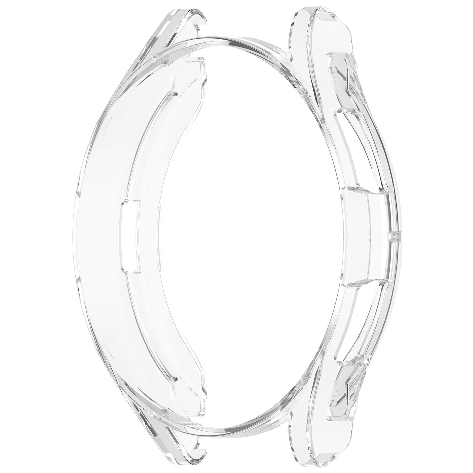 

Чехол для Samsung Galaxy Watch 6 Classic 43 47 мм, покрытый TPU бампер для Samsung Watch 4 Classic 42 46 мм 5Pro 45 мм, защитная пленка для экрана Galaxy 6Classic 47MM прозрачный