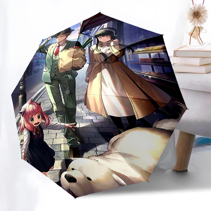 

1pc Anime Characters with Automatic Opening Umbrella - Foldable Design, Iron Frame Outdoor Umbrella, Perfect Gift for Fans, Travelers, Everyday Use.I0