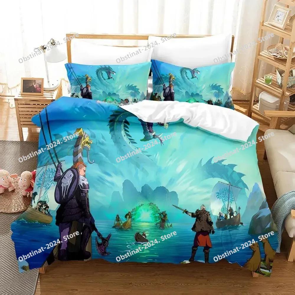 Tribes of Midgard Beding Set Single Twin Ful Quen King-Sized Dimensionsd Dimensions Bed Linen Set Adult People Kid Bedrom Duvet cover Sets 3D Game Bed