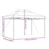 VidaXL Folding Pop-Up Party Tent Black 410x279x315 Cm, Tent, Canopy Tent, Gazebo Awning, Gazebo Tent, 4005014