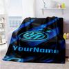 Inter Milan Customize Your Name Blanket Throw Personalized Blanket Warmthful Decor Throw For Office Office Chair Bed Picnics Four Seasons Universal