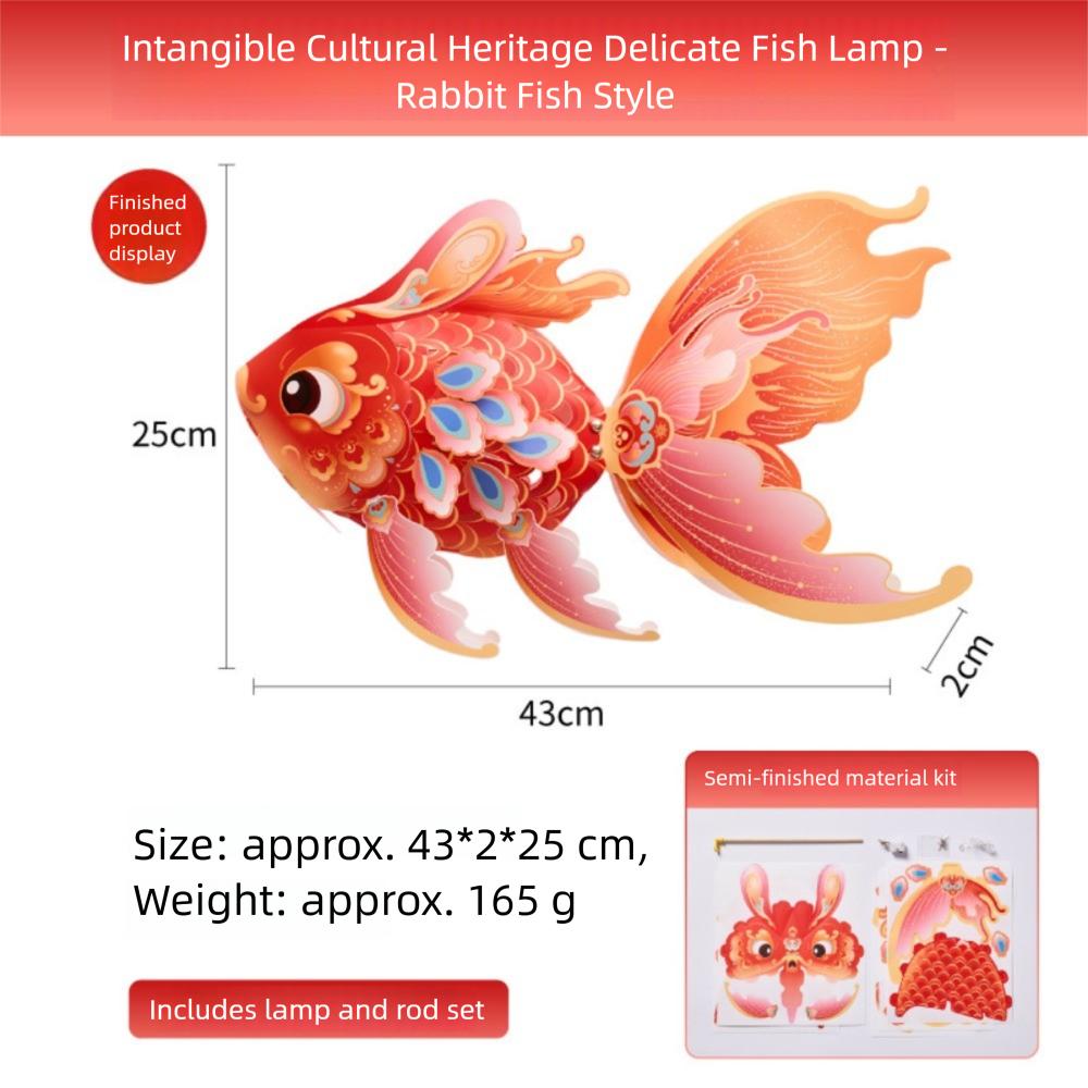 Paper DIY Lantern Material Kit 3D Mid Autumn Lotus Lantern Ancient Style Handheld Lantern  Children
