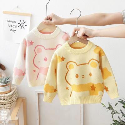 Girls Sweater Wool Coat Kids Tops Knitting  Lovely  Warm Winter Autumn Pullover Christmas Gift  Children's Clothe