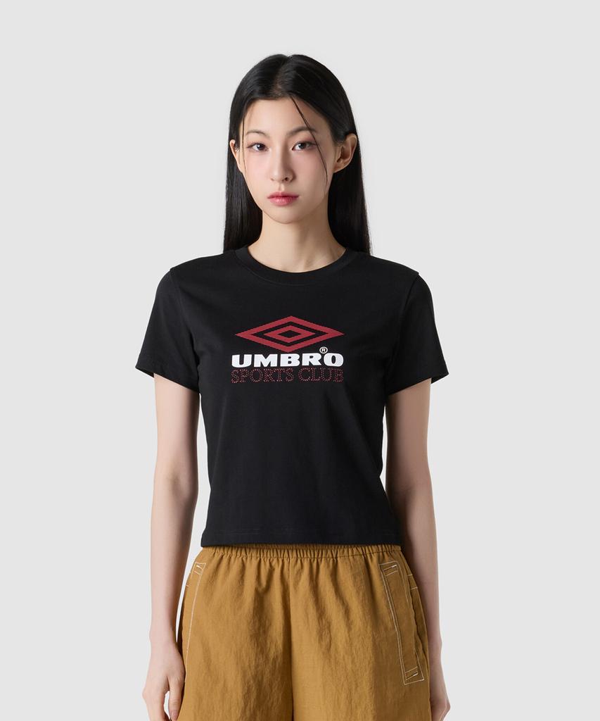 UMBRO Crispy Taslan Women'S Short Sleeve T-Shirt Black (Uq222Crs50)