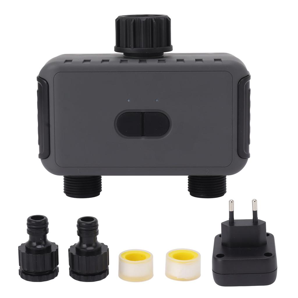 Smart Water Timer 2 Outlets WiFi Sprinkler Hose Timer with APP Control Timing Irrigation Mode Hose