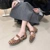 Fashion Women Mary Jane Flat Shoes Fashion Shallow Slip On Shoes Ladies Pumps Soft Sole Comfort Office Occupations Leather Shoes