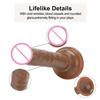 Dildo Anal Masturbator Realistic Lightweight Sturdy Suction Cup Penis Thrusting Pleasure Wand for Women Gay