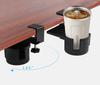 Siawadeky Cup Holder, Desk Drink Holder, 180-Degree Rotating, Multifunctional Storage Rack, Headphone Stand, Ideal for Bedrooms, Living Rooms,