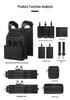 Outdoor Tactical Multifunctional Quick Release JPC Modular Vest for Military, Camping, and Combat Enthusiasts