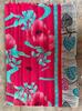 Handmade Kantha Quilt: Reversible Floral Cotton Blanket, Vintage Throw
