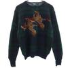 Polo by Ralph Lauren 80s Green Tag Vintage Boys Black Watch Long Sleeve Sweater Kid's Used