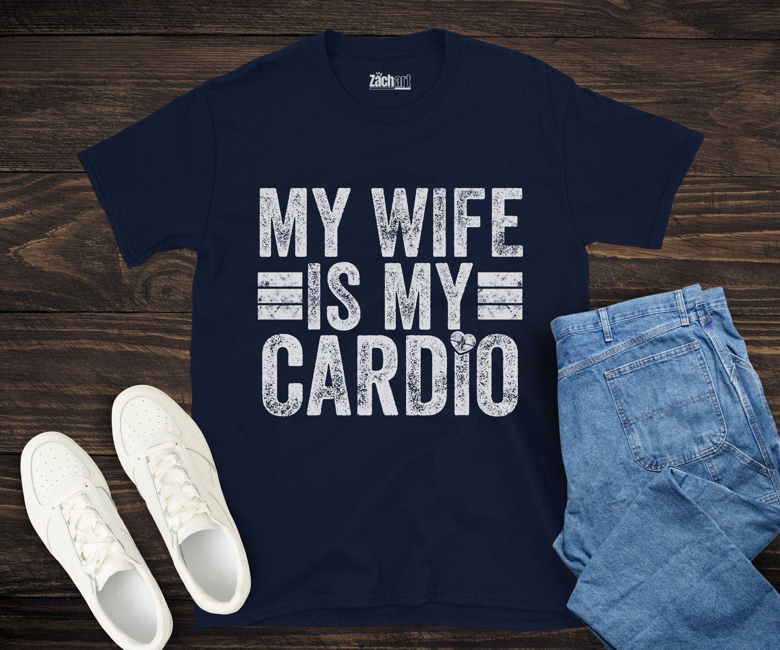 My Wife Is My Cardio Shirt, Funny Husband Workout Shirt, Gym Lover Shirt, Fitness Couples Gift, Workout Marriage Shirt, Fitness Lover Shirt 4XL