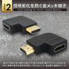 Shizukawill L-Shaped HDMI Adapter 90 Degree Male To Female 4K Extension Connector Left and Right Angle 2-Pack Black