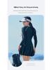 Women's Long Sleeve Skirt Style One-Piece Slimming Surf Suit