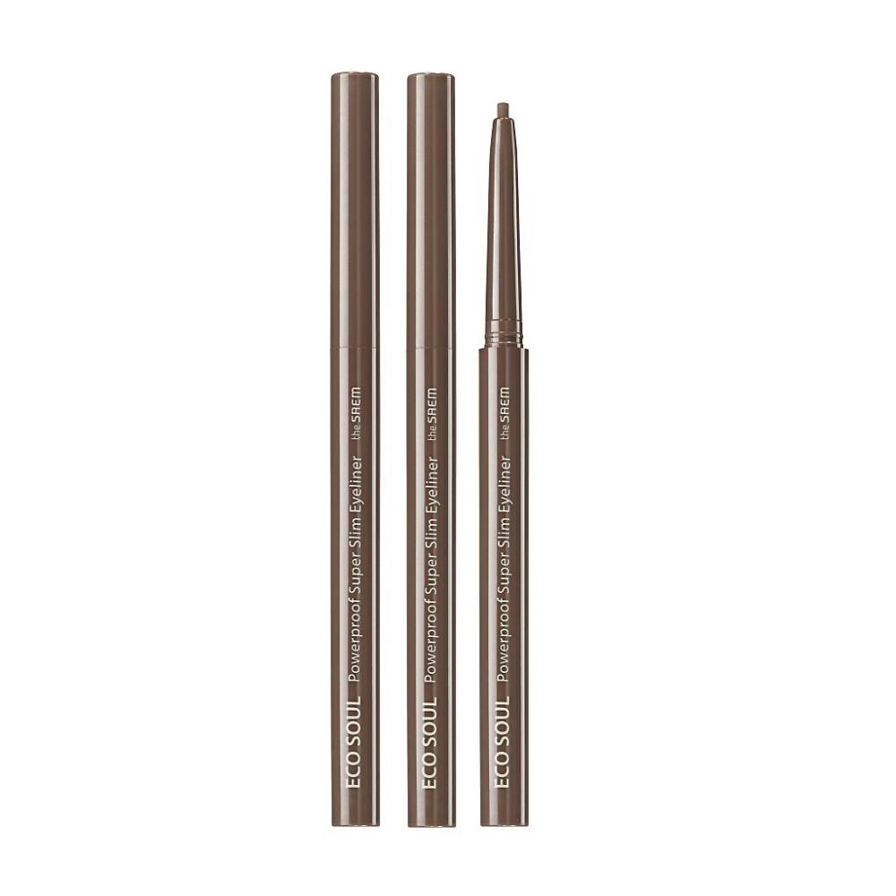 The Saem Make Ultra Slim Eyeliner Br03  3 Pack