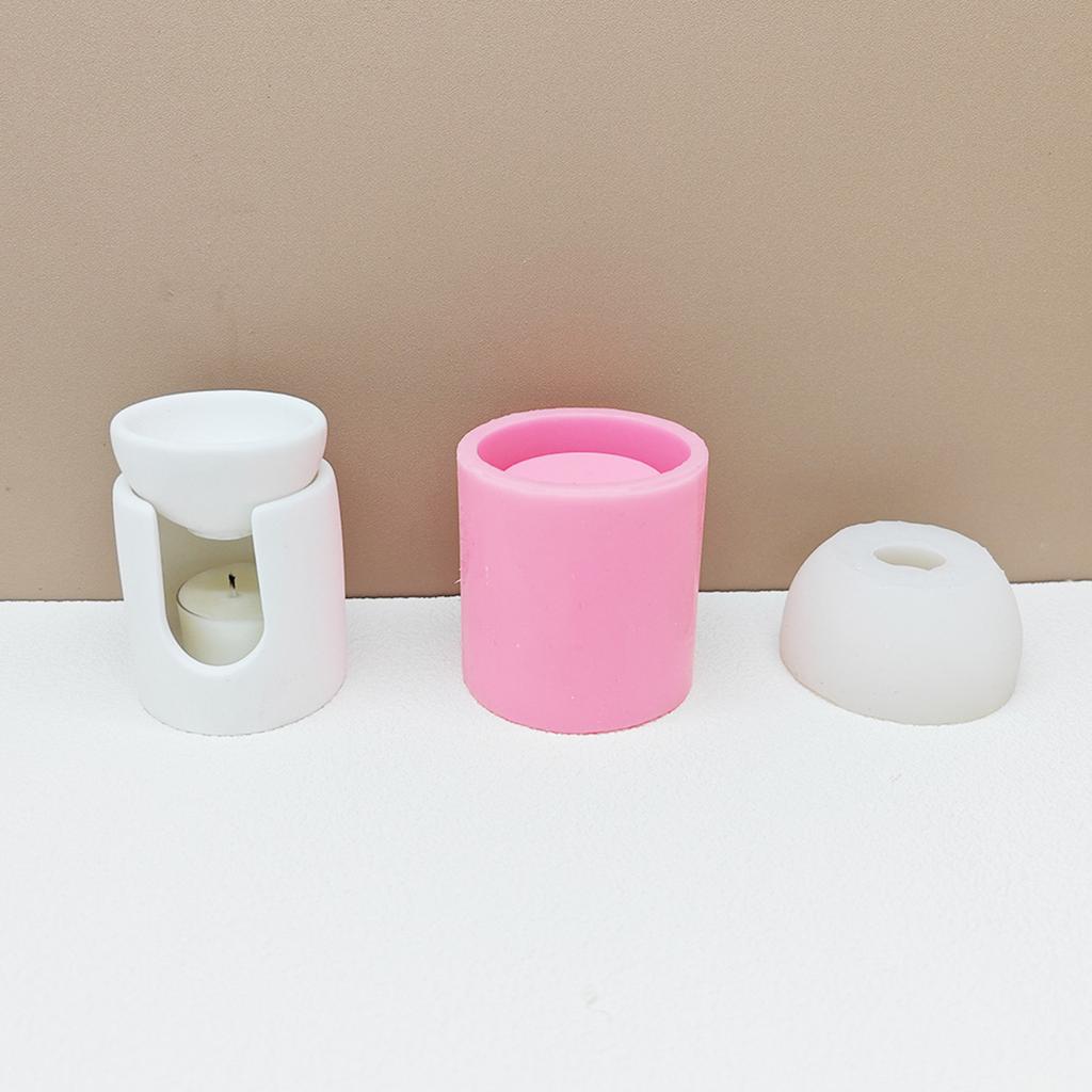 Aromatherapy Candle Heating Bracket Silicone Molds Candlesticks Resin Molds Cup Heating Support Molds Concrete Moulds