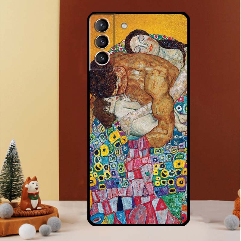 The Kiss Gustav Klimt Painting Case For Samsung Galaxy S25 Ultra S21 S22 S20 S23 S24 Ultra S9 S10 Plus S25 FE Cover Funda
