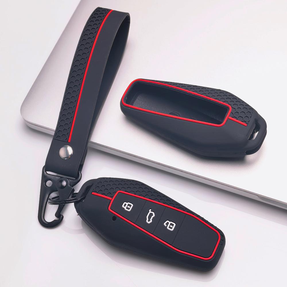 Copri Portachiavi per Chery GT iCAR Shuxiangjia EQ7 AIQAR EQ5 EQ3 con Portachiavi Superficie Antigraffio Struttura Antiurto Texture Morbida al Tatto