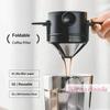 Přenosný skládací opakovaně použitelný kávový filtr Dripper s dvouvrstvou síťovinou pro Pour Over, cestovní, bez papírového filtru, na espresso