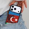 Aserbaidschan Flagge Handyhülle für iPhone 16e 15 14 13 12 17 Pro Max Plus Air 17pro Hülle Coque