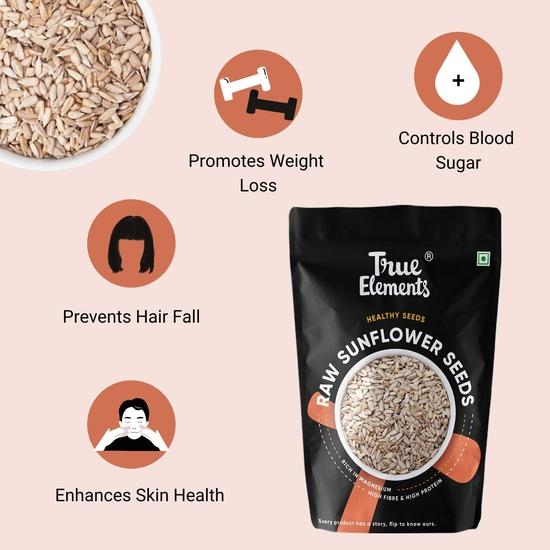 True Elements Raw Sunflower Seeds 150g - Sunflower Seeds for Eating
