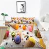 Ice Cream Duvet Cover Set Delicious Food Theme Polyester Quilt Cover King Queen Full Size For Kids Bedding Set With Pillowcase