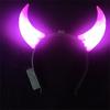 Flashing LED Costume Headbands Light Up Festive LED Headbands Novelty Headbands LED Devil Horns Headband For Party Accessories